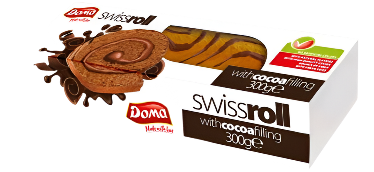 Pack Swiss roll Cacao 300 grs